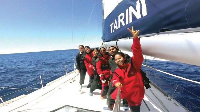 Indian naval vessel on historic expedition by women officers